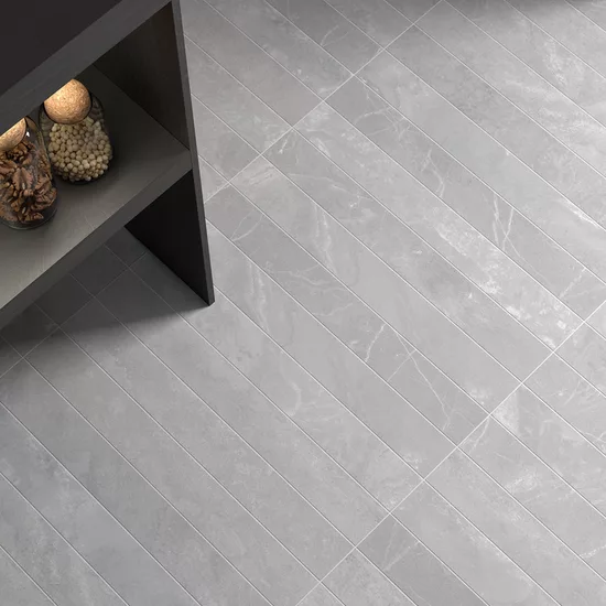 Carrelage Marmoris Grey 7,5x60 cm - vue d’ambiance 2