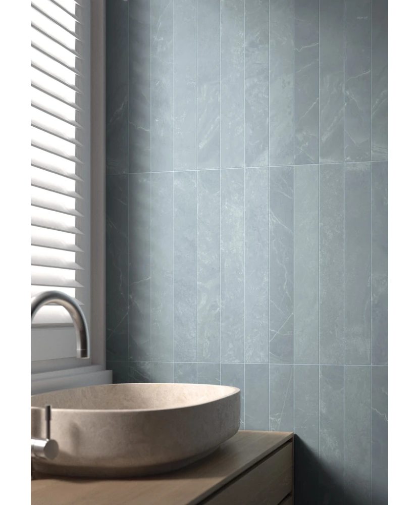 Carrelage Marmoris Blue 7,5x60 cm - vue d’ambiance 2