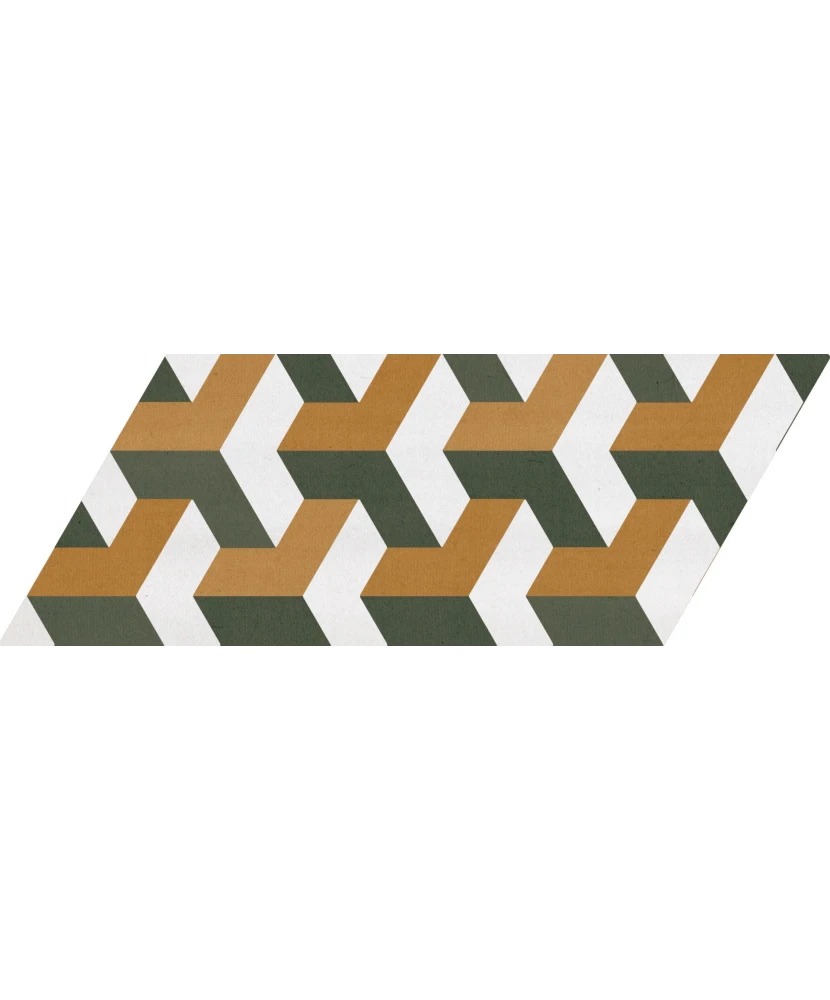 Carrelage Chevron Patchwork Color Gauche 9x20,5 cm - détail du carreau 17