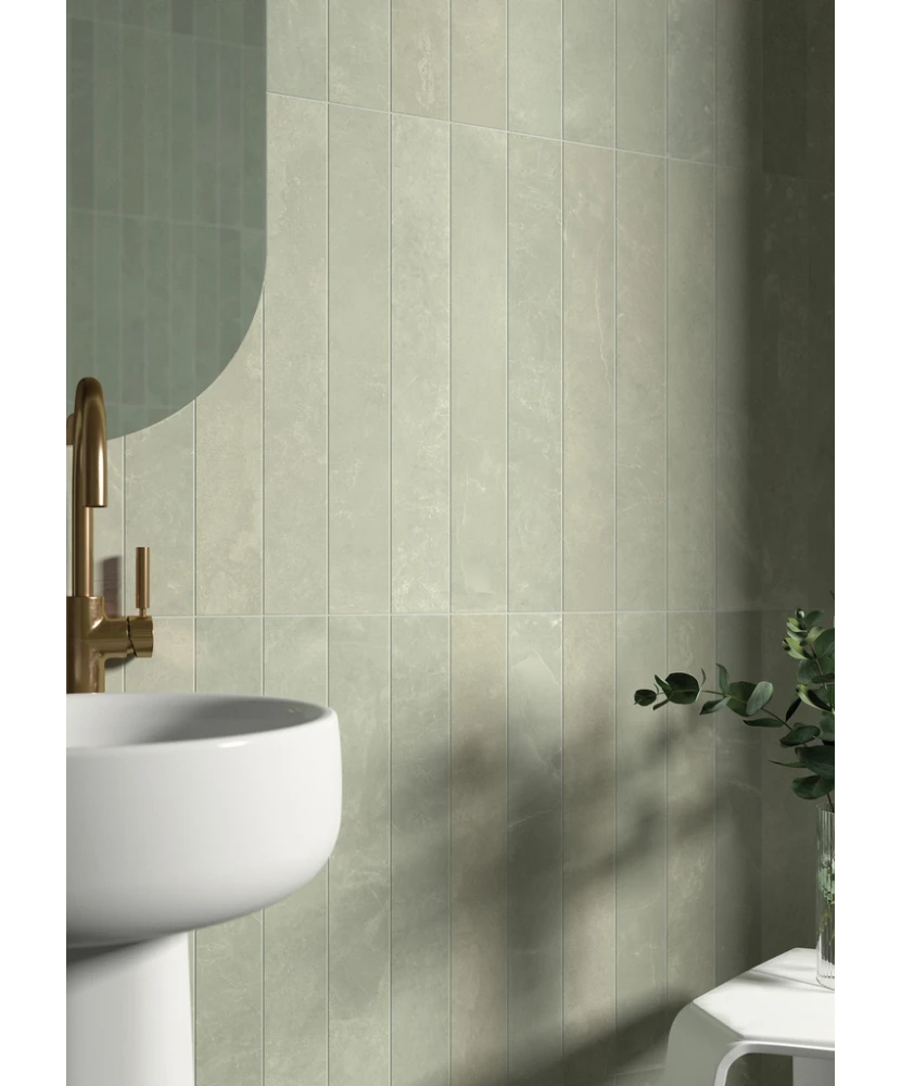 Carrelage Marmoris Matcha 7,5x60 cm - vue d’ambiance 2