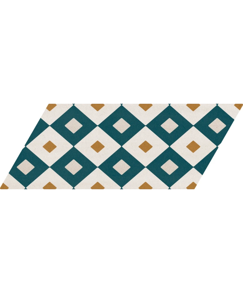Carrelage Chevron Patchwork Color Gauche 9x20,5 cm - détail du carreau 20