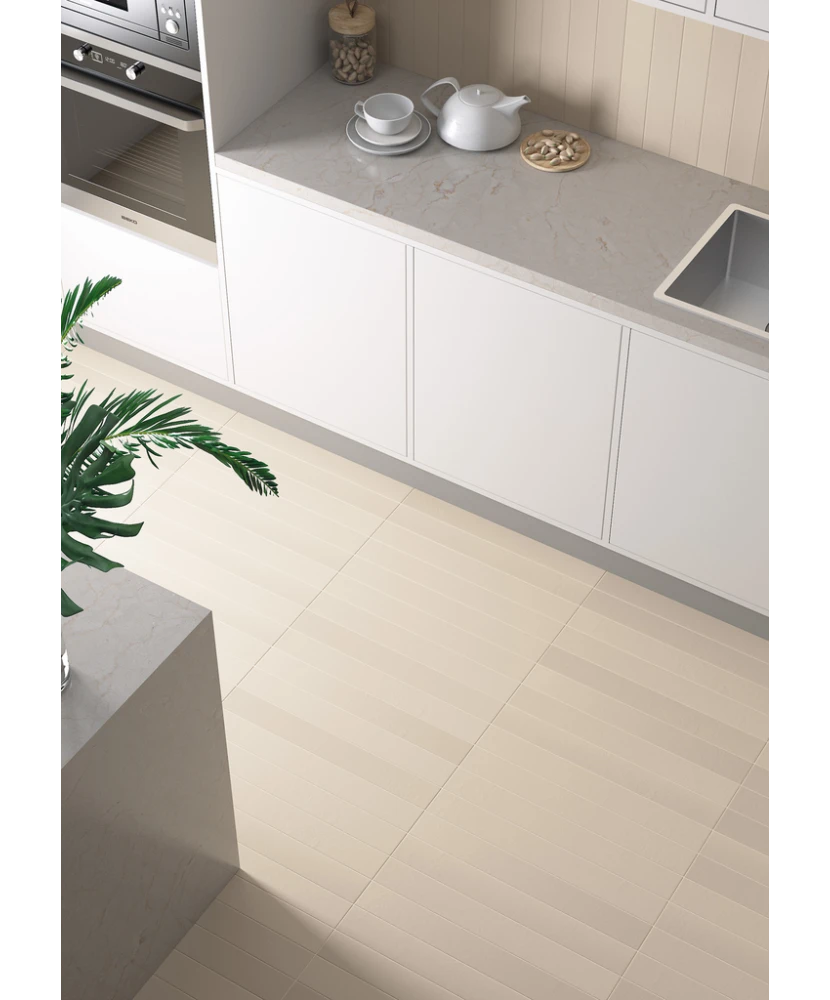 Carrelage Earth Sand 7,5x60 cm - vue d’ambiance