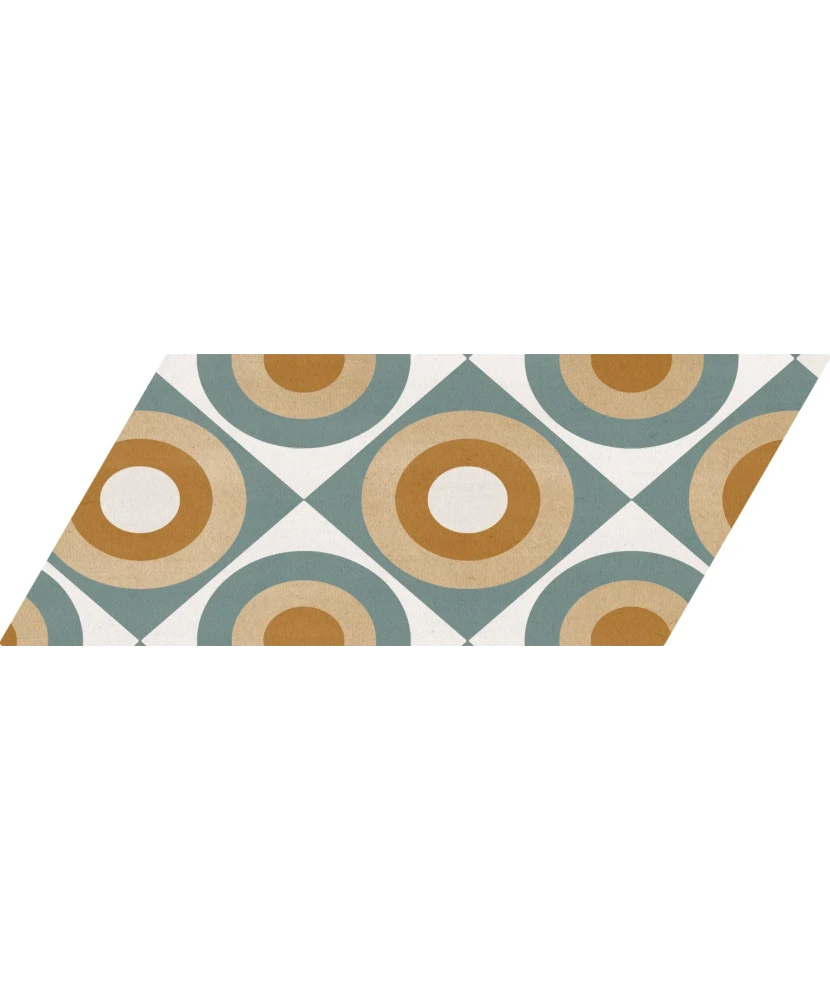 Carrelage Chevron Patchwork Color Gauche 9x20,5 cm - détail du carreau 21