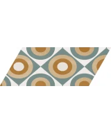 Carrelage Chevron Patchwork Color Gauche 9x20,5 cm - détail du carreau 21