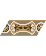 Carrelage Chevron Patchwork Color Gauche 9x20,5 cm - détail du carreau 24