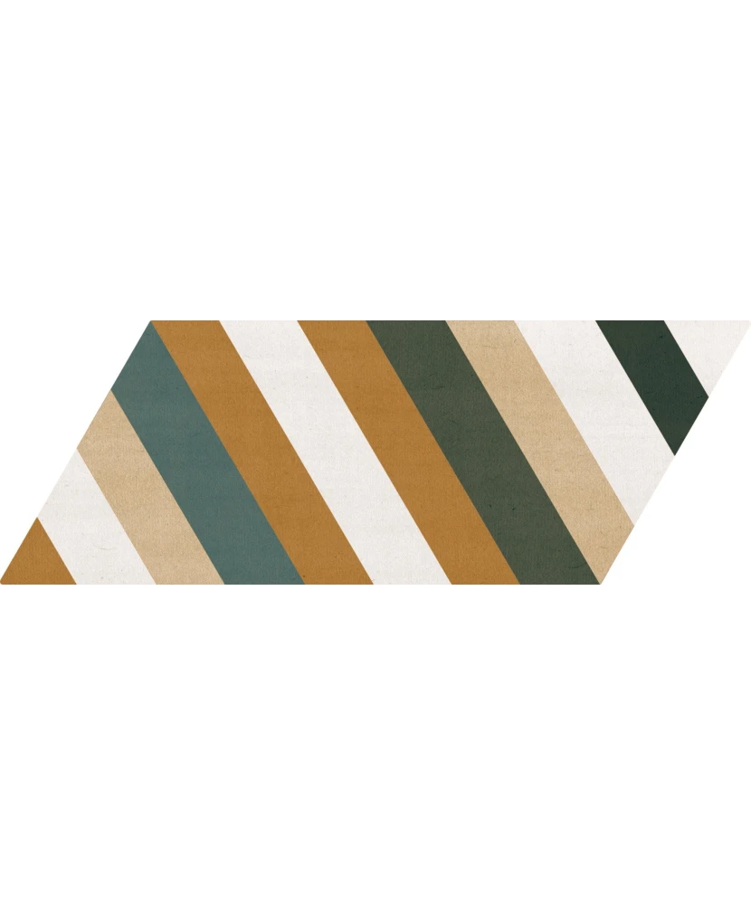 Carrelage Chevron Patchwork Color Gauche 9x20,5 cm - détail du carreau 25