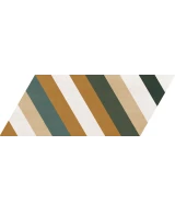 Carrelage Chevron Patchwork Color Gauche 9x20,5 cm - détail du carreau 25