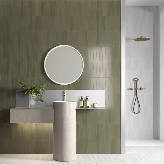 Carrelage Bamboo Musgo 5,6x22,4 cm - vue d’ambiance 2