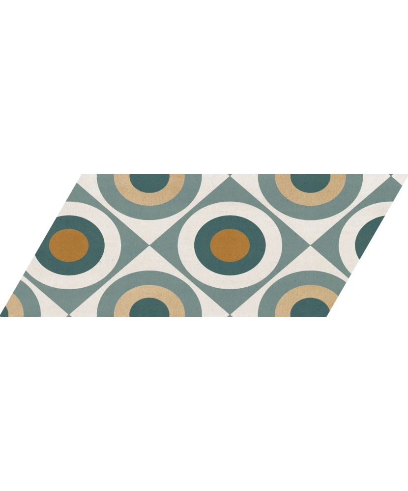 Carrelage Chevron Patchwork Color Gauche 9x20,5 cm - détail du carreau 26