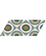 Carrelage Chevron Patchwork Color Gauche 9x20,5 cm - détail du carreau 26