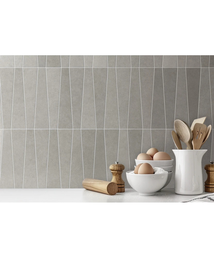 Carrelage Bamboo Gris 5,6x22,4 cm - vue d’ambiance