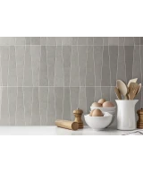 Carrelage Bamboo Gris 5,6x22,4 cm - vue d’ambiance