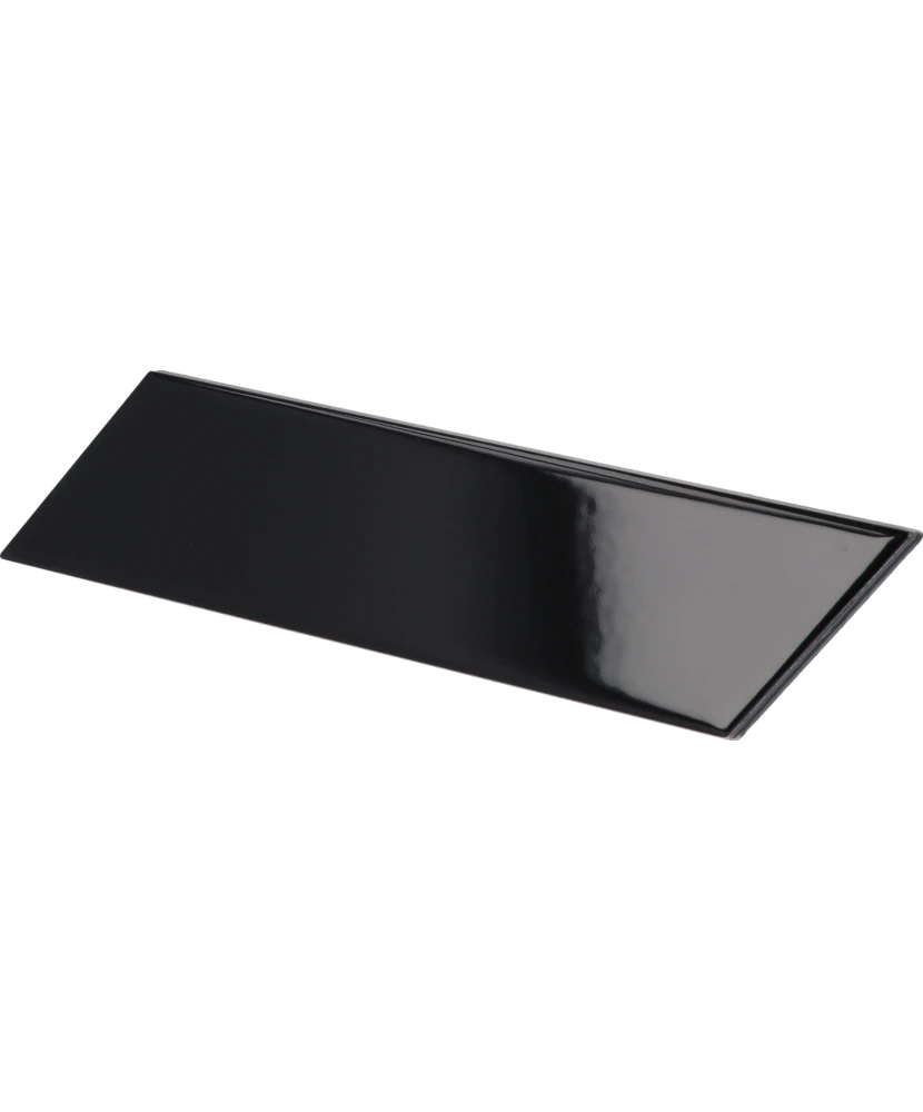 Carrelage Chevron Wall Black Gauche 18,6x5,2 cm - détail du carreau