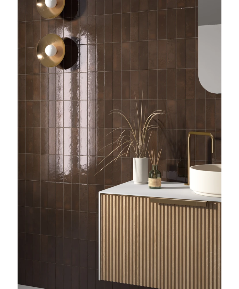 Carrelage Bohemian Coffee Quartz 6x18,6 cm - vue d’ambiance 2