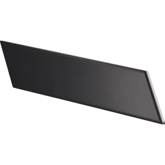 Chevron Wall Black Matt Derecho 18.6x5.2 cm - carrelage NAIS