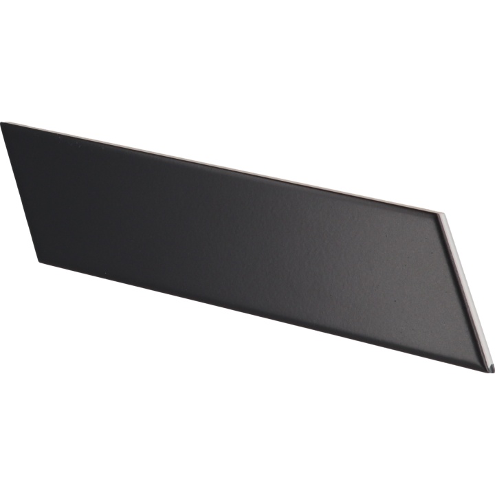 Chevron Wall Black Matt Derecho 18.6x5.2 cm - carrelage NAIS