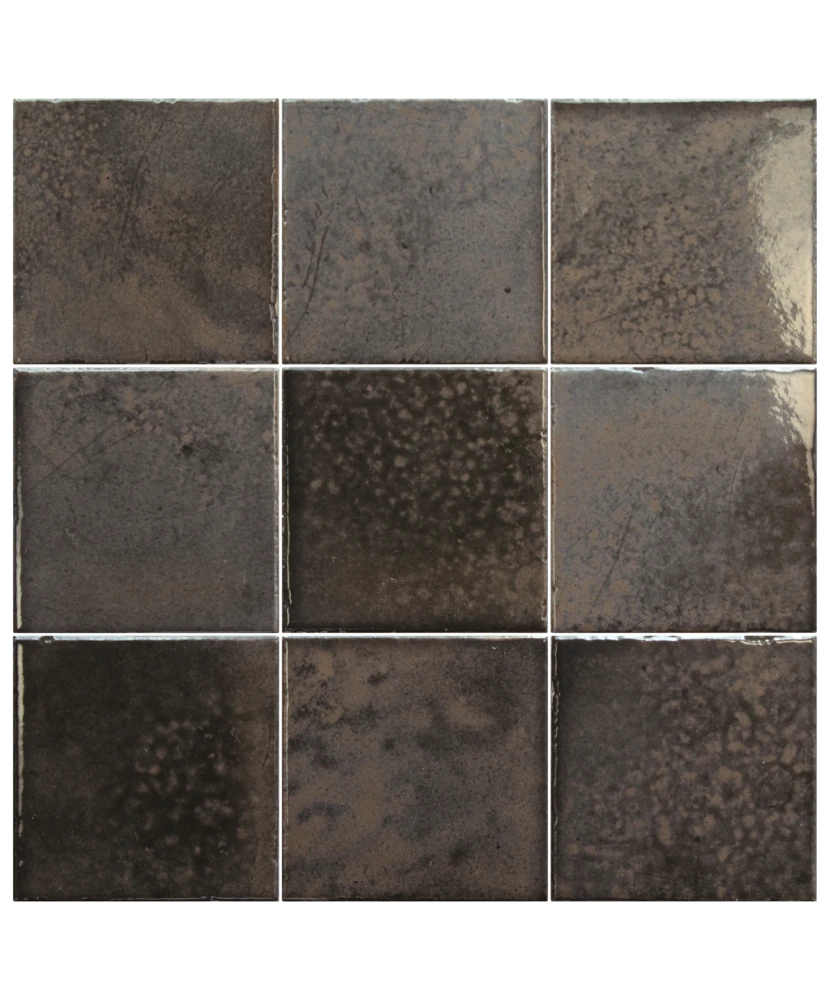Carrelage Bohemian Charcoal 10x10 cm - détail du carreau 2