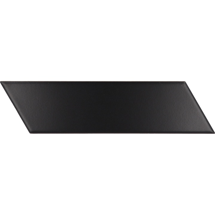Chevron Wall Black Matt Derecho 18.6x5.2 cm - carrelage NAIS - image 2