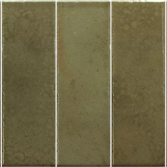 Carrelage Bohemian Bronze Green 6x18,6 cm - détail du carreau 2