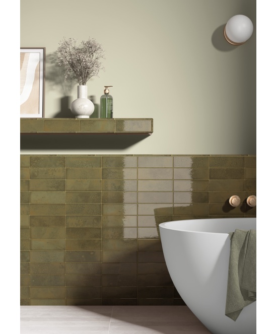Bohemian Bronze Green 6x18.6 cm - carrelage NAIS - image 3