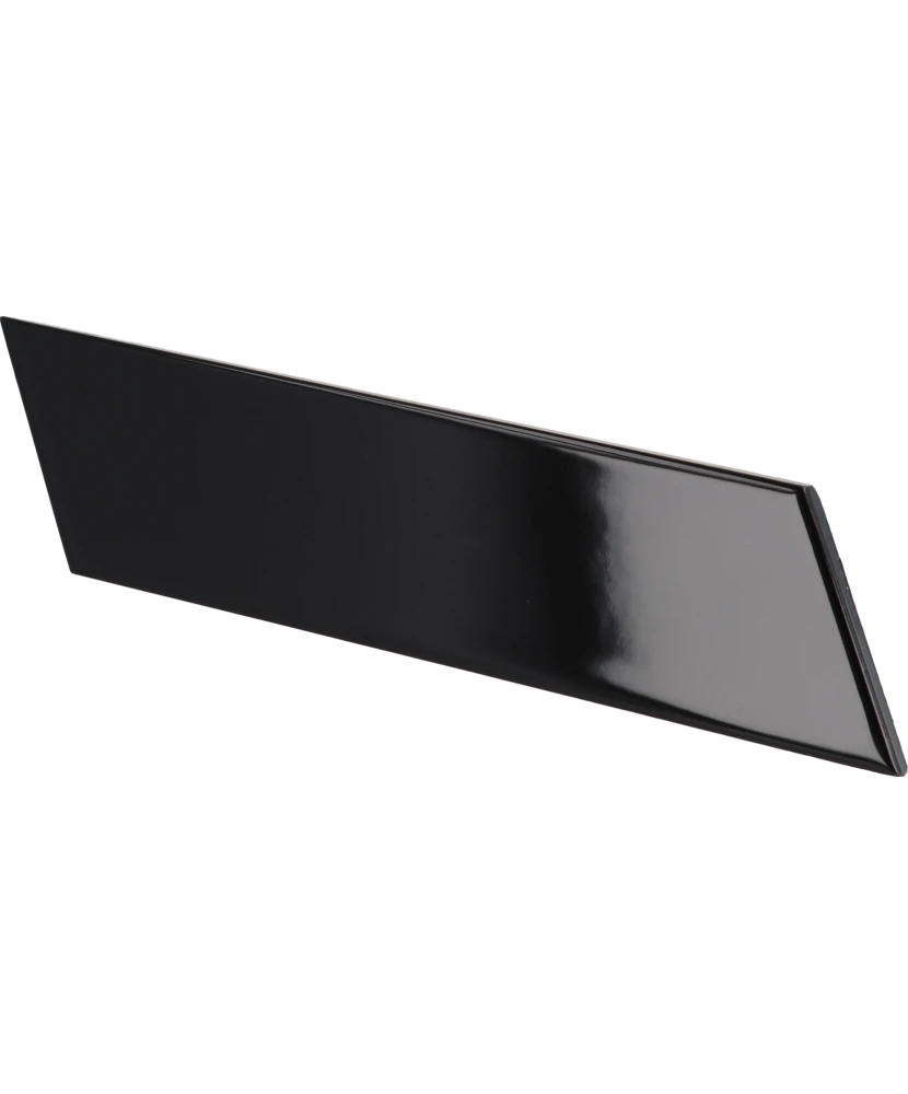 Carrelage Chevron Wall Black Droit 18,6x5,2 cm - détail du carreau