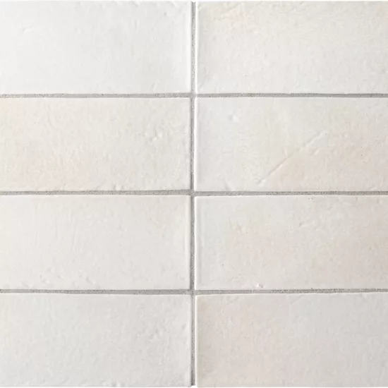 Carrelage Miyako Chalk White 5x15 cm - détail du carreau 2