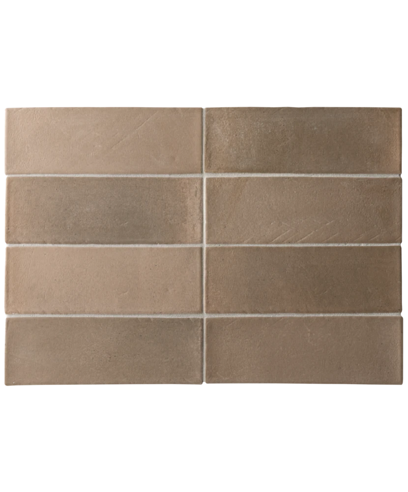 Carrelage Miyako Amber Brown 5x15 cm - détail du carreau 2