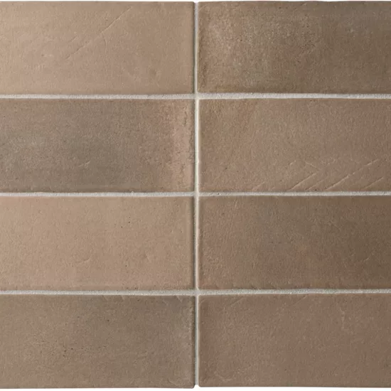 Carrelage Miyako Amber Brown 5x15 cm - détail du carreau 2