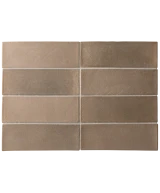 Carrelage Miyako Amber Brown 5x15 cm - détail du carreau 2