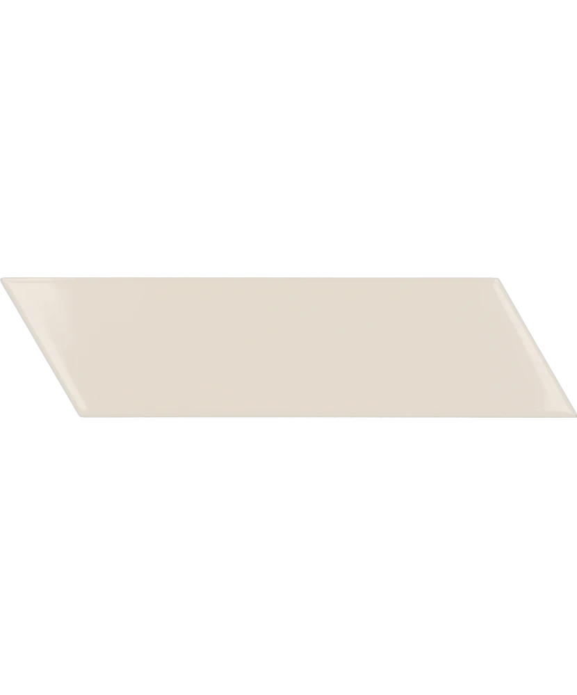 Carrelage Chevron Wall Cream Droit 18,6x5,2 cm - détail du carreau 2