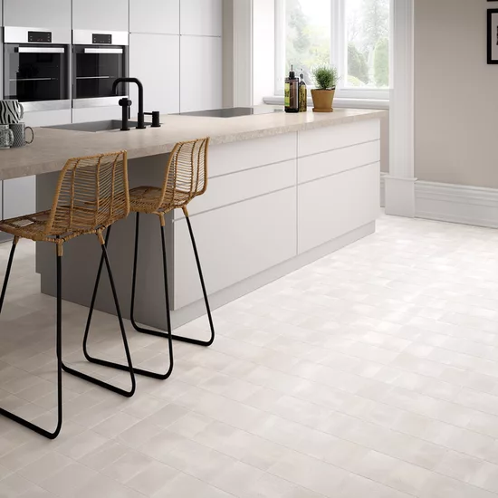 Carrelage Miyako Chalk White 10x15 cm - vue d’ambiance 2