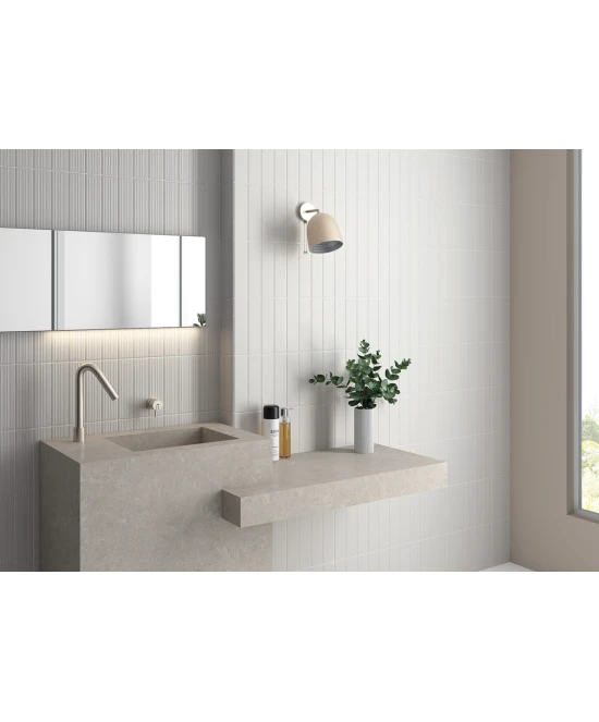 Carrelage lumina white alyssum matt 6x24 6cm