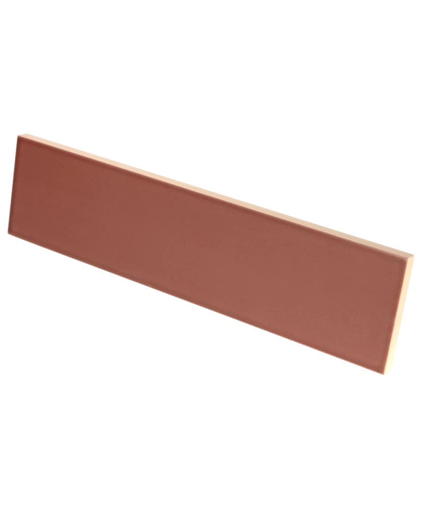 Carrelage Lumina Roan Rouge Mat 6x24,6 cm - détail du carreau
