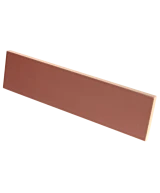 Carrelage Lumina Roan Rouge Mat 6x24,6 cm - détail du carreau