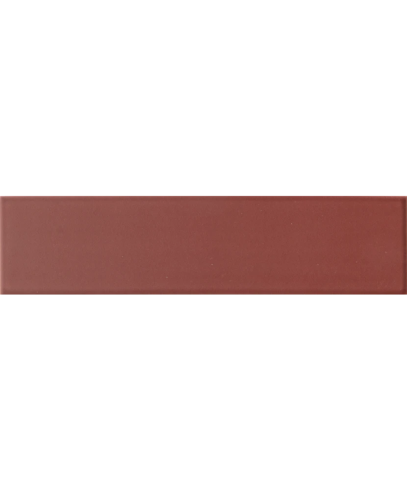 Carrelage Lumina Roan Rouge Mat 6x24,6 cm - détail du carreau 3