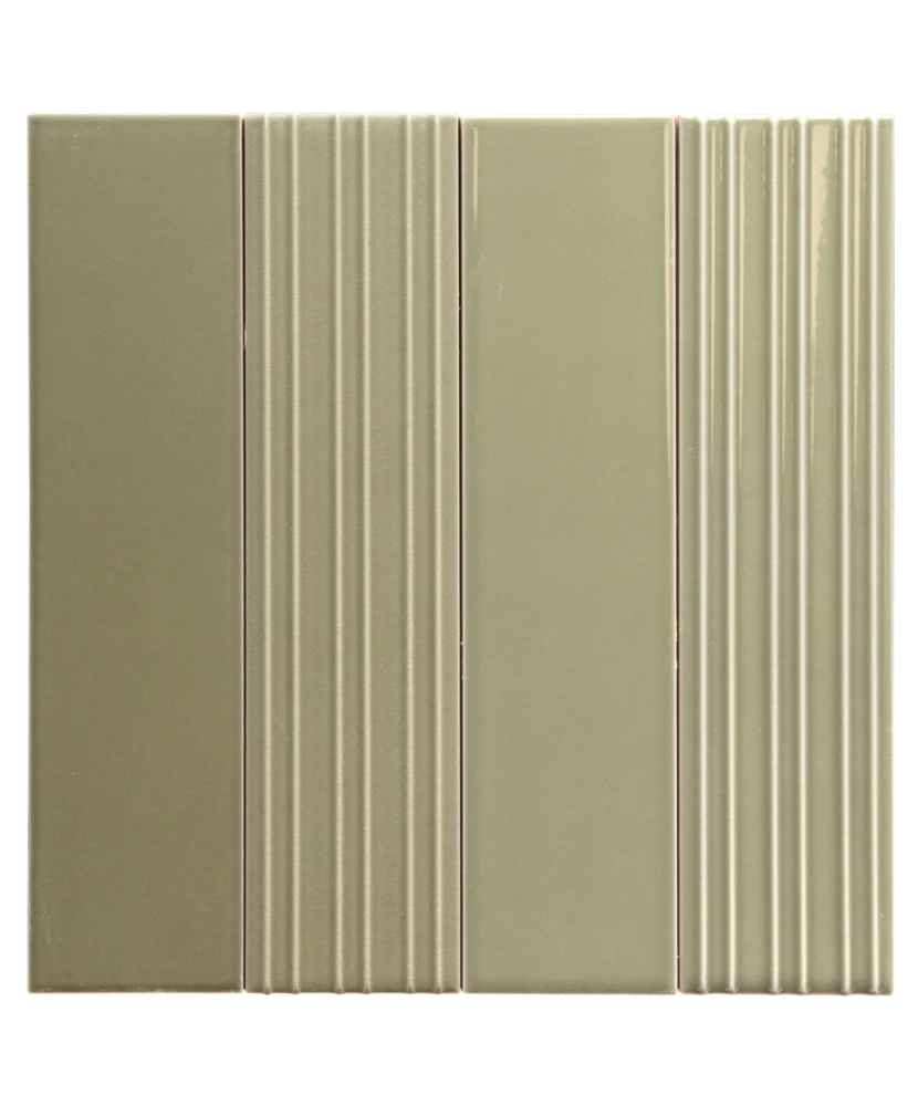 Carrelage Lumina Lichen Mat 6x24,6 cm - détail du carreau 2