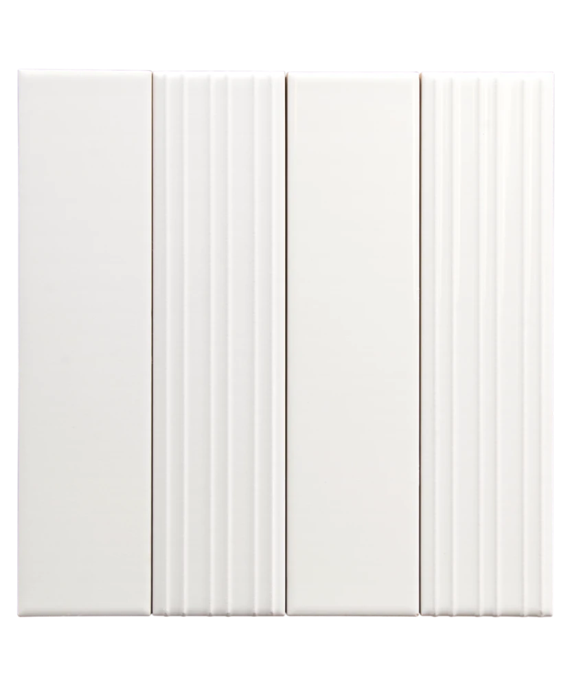 Carrelage Lumina White Alyssum 6x24,6 cm - détail du carreau 2