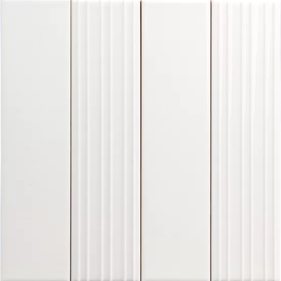 Carrelage Lumina White Alyssum 6x24,6 cm - détail du carreau 2