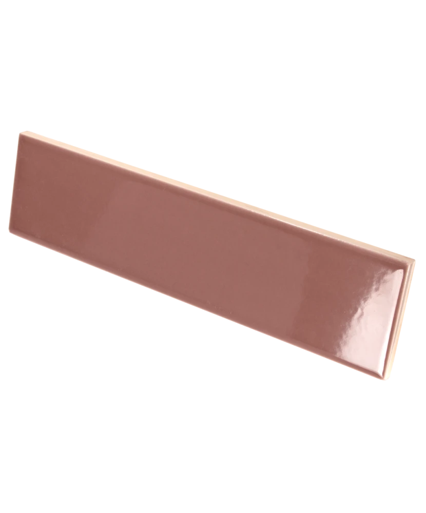Carrelage Lumina Roan Rouge 6x24,6 cm - détail du carreau