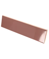 Carrelage Lumina Roan Rouge 6x24,6 cm - détail du carreau