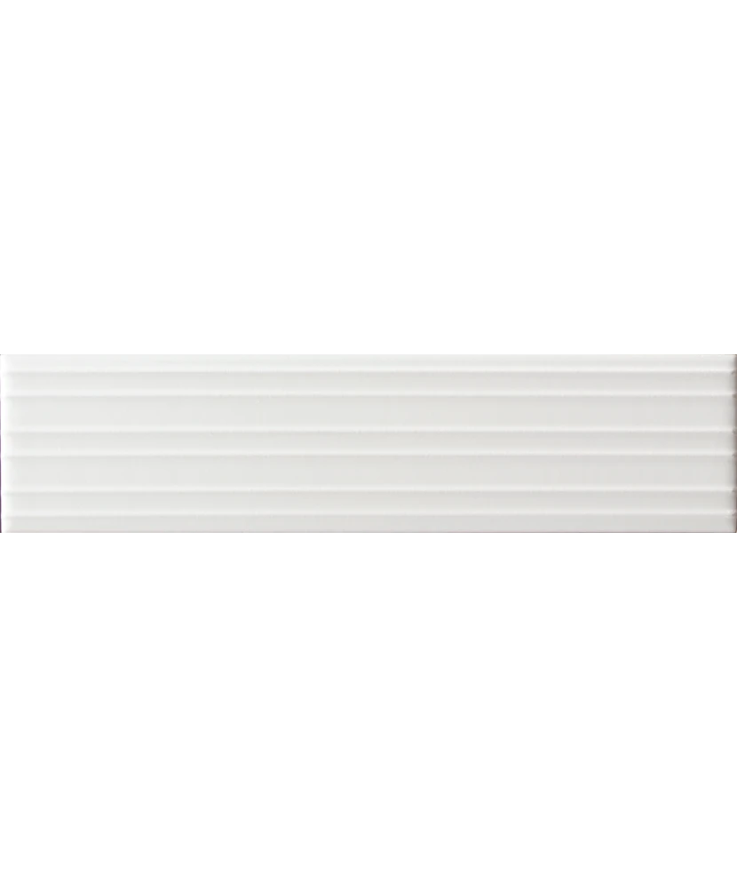 Carrelage Lumina Rivia White Alyssum Mat 6x24,6 cm - détail du carreau 3