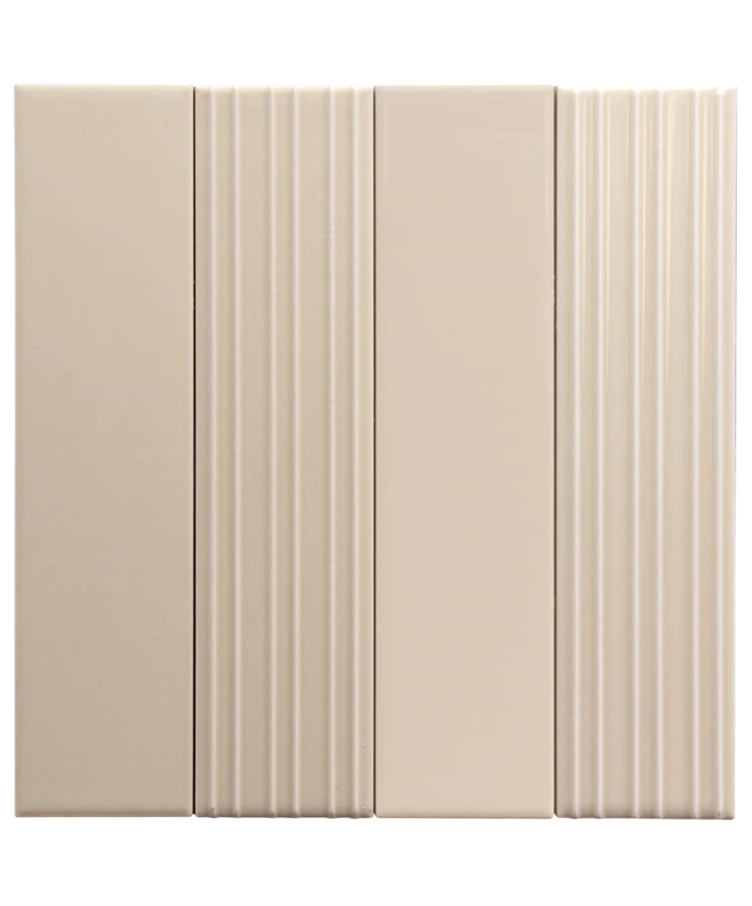 Carrelage Lumina Rivia Sandshell Mat 6x24,6 cm - détail du carreau 2