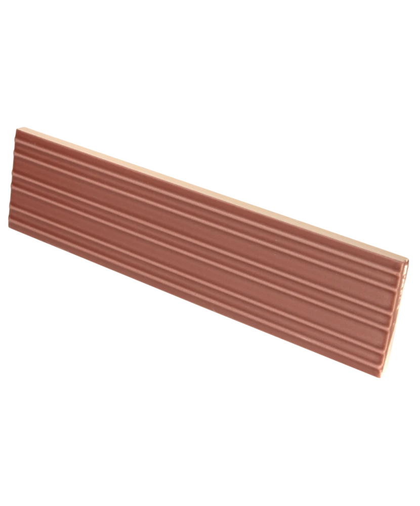 Carrelage Lumina Rivia Roan Rouge Mat 6x24,6 cm - détail du carreau