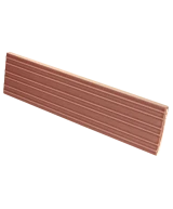 Carrelage Lumina Rivia Roan Rouge Mat 6x24,6 cm - détail du carreau