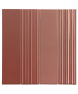 Carrelage Lumina Rivia Roan Rouge Mat 6x24,6 cm - détail du carreau 2