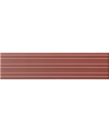 Carrelage Lumina Rivia Roan Rouge Mat 6x24,6 cm - détail du carreau 3