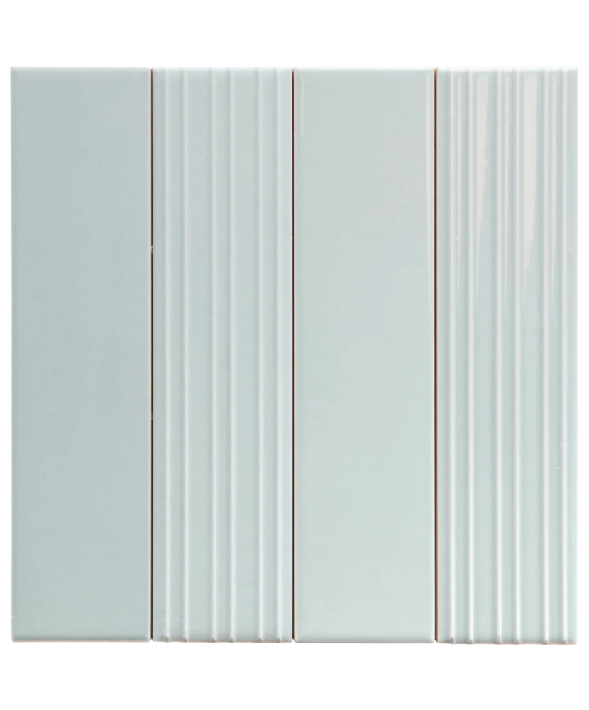Carrelage Lumina Rivia Marram Blue Mat 6x24,6 cm - détail du carreau 2