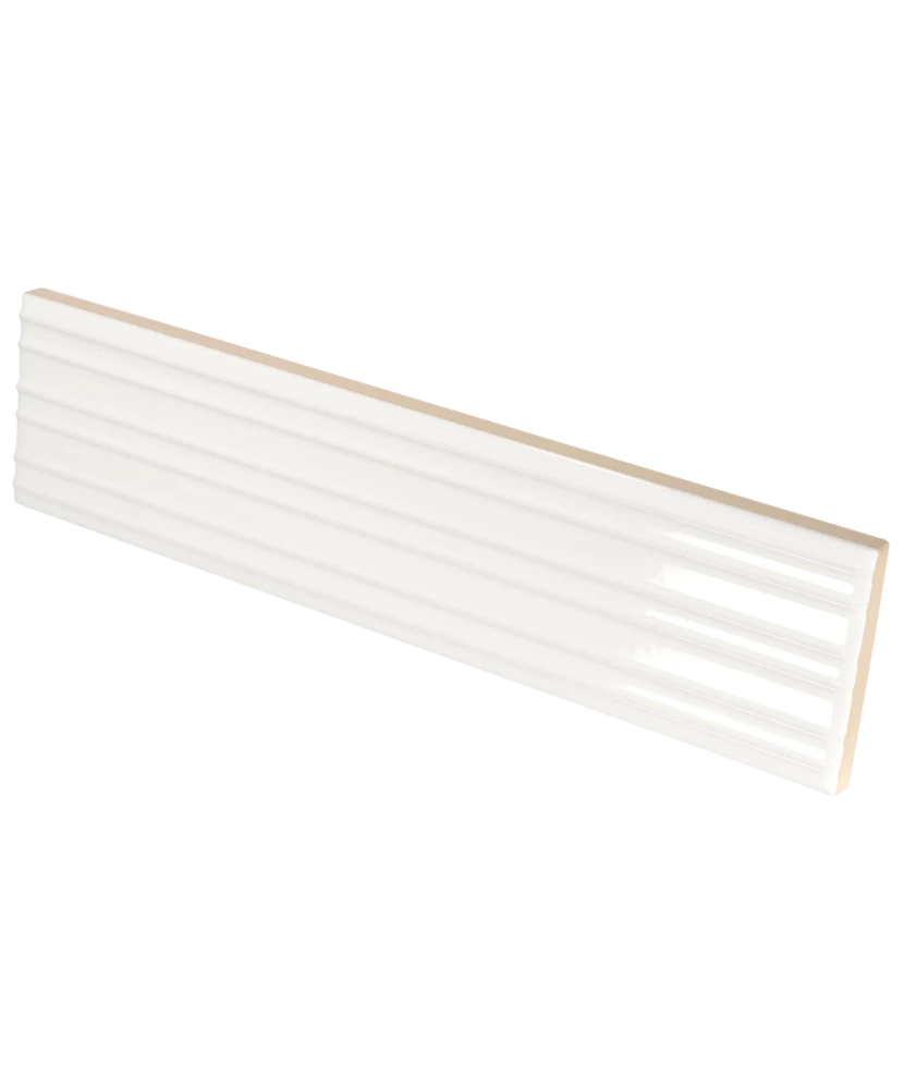 Carrelage Lumina Rivia White Alyssum 6x24,6 - détail du carreau