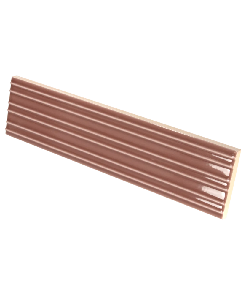 Carrelage Lumina Rivia Roan Rouge 6x24,6 cm - détail du carreau