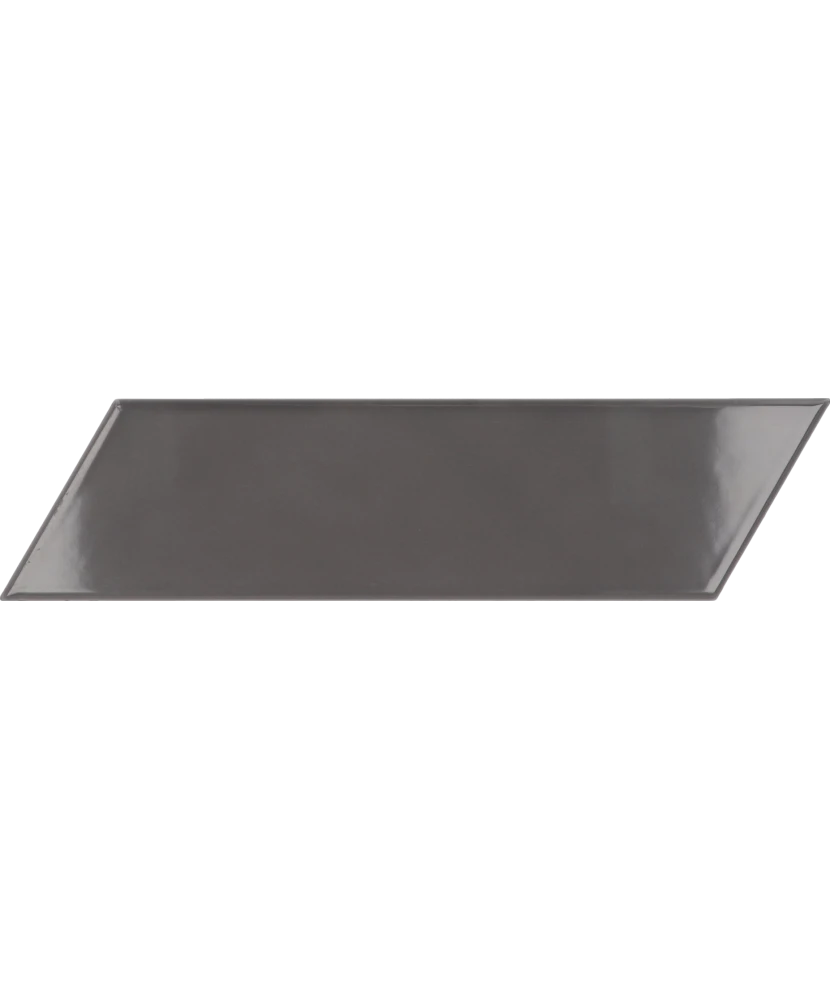 Carrelage Chevron Wall Dark Grey Gauche 18,6x5,2 cm - détail du carreau 2